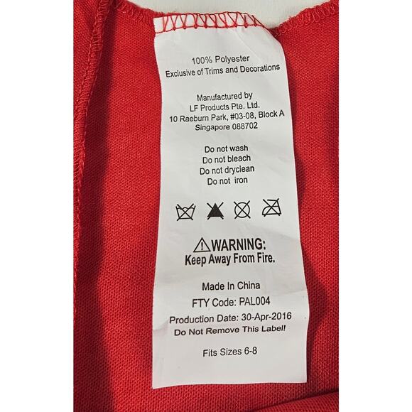 Sriracha sz 6 - 8 red woman's dress Halloween costume short lightweight Small - Picture 4 of 6